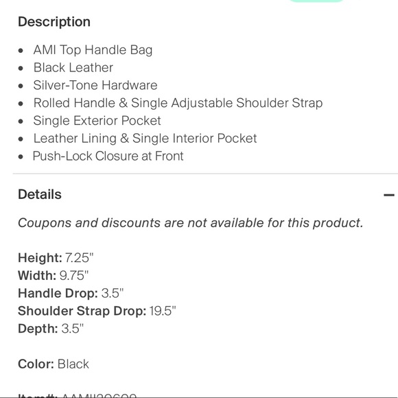 Ami alexandre mattiussi dejavu large bag - Picture 13 of 15